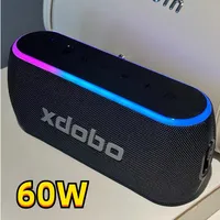 60W High Power XDOBO X8 III Bluetooth Speaker IPX7 Outdoor Waterproof Popular Subwoofer Parante Bluetooth with RGB Light Boombox