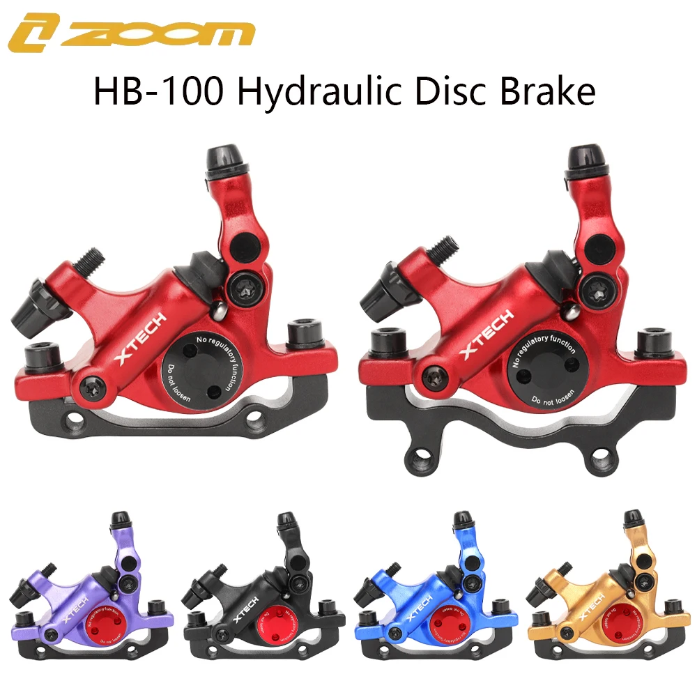 ZOOM XTECH HB-100 Hydraulic Disc Brake For MTB Road Bike Line Pulling Mechanical Oil Disc Brake Bicycle Parts