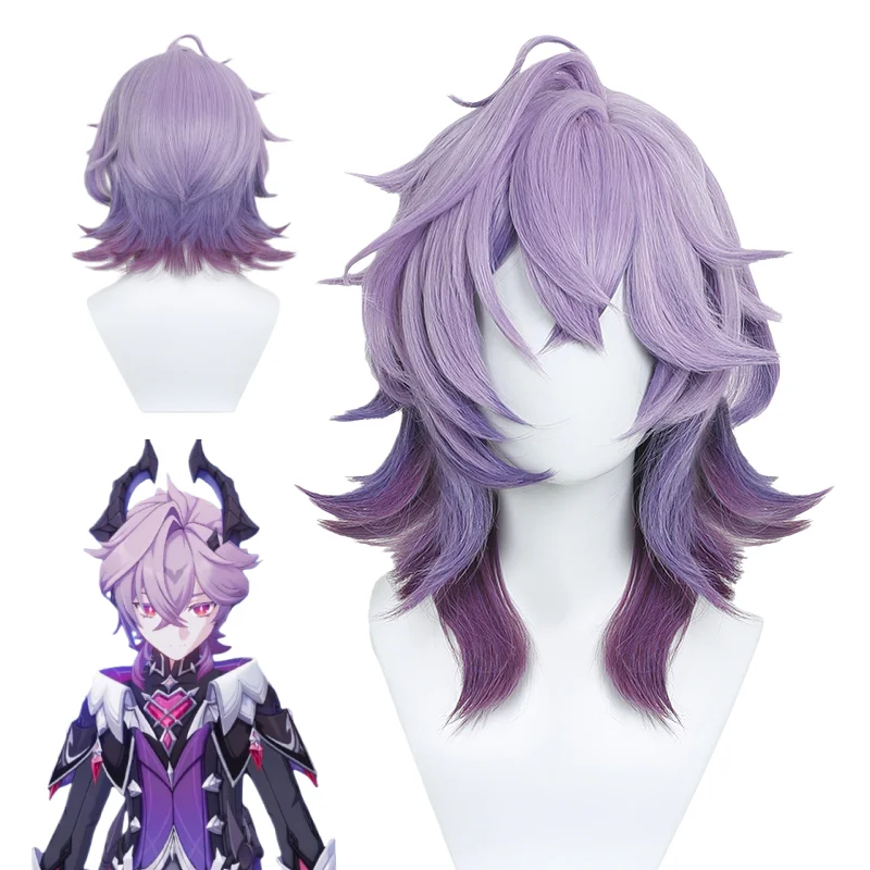 

Durin Cosplay Wig Anime Gmae Genshin Impact Hair Halloween Party Prop Headgear Rose Net Wigs