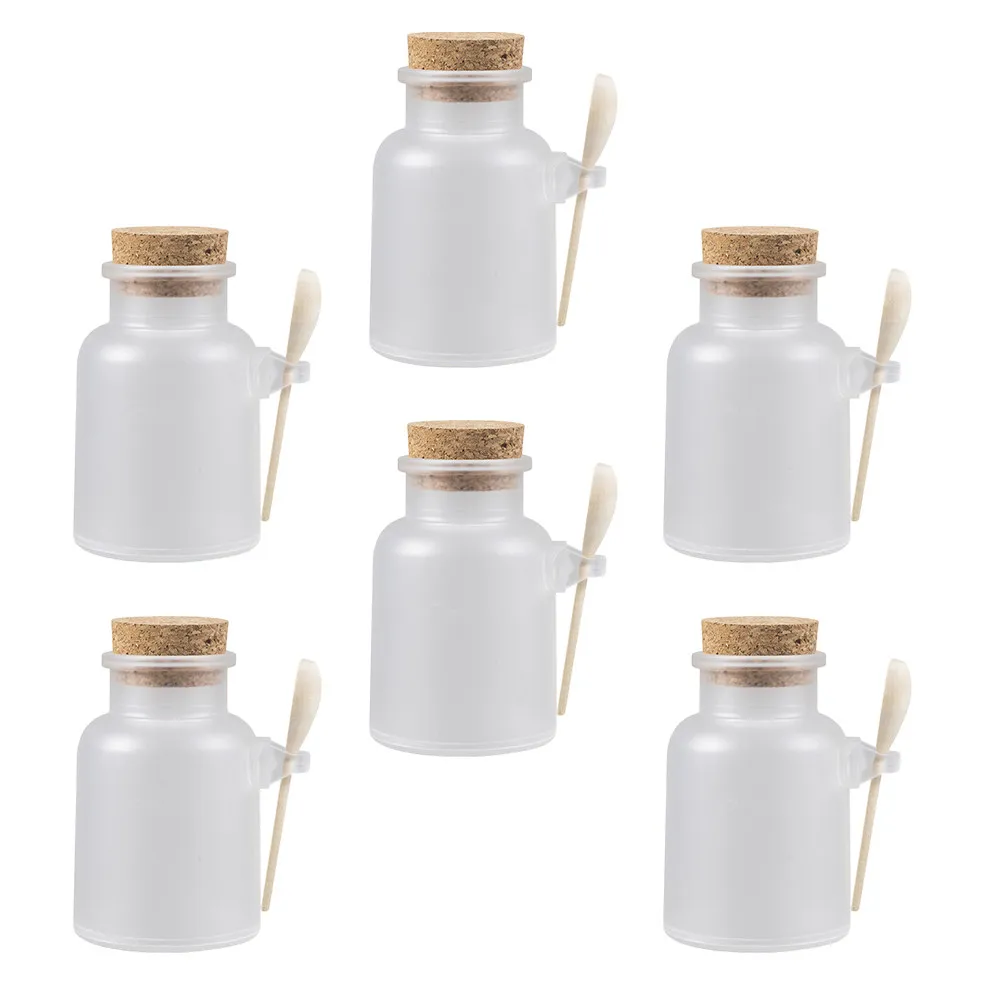 

6 наборов портативных многоразовых герметичных дорожных баночек для хранения соли для ванн, масок и порошков