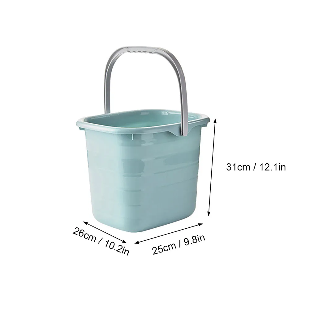 

Plastic Water Bucket Sturdy Household Bucket with Handle Portable Home Gardening Washing Cleaning Water Buckets for Home