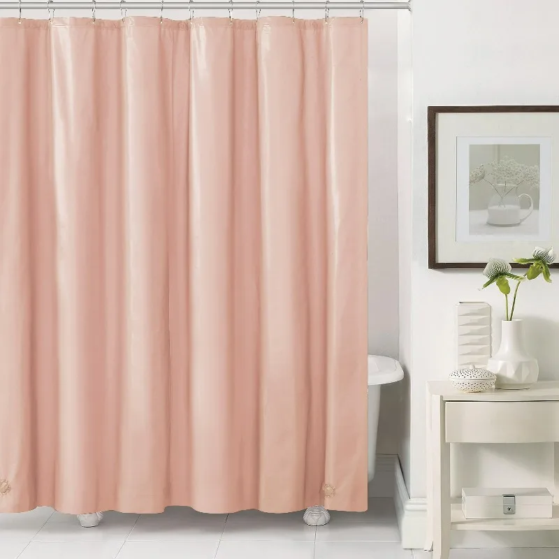 

Душевая пленка Home Heavyweight 6 Gauge из ПЭВА, розовая, однотонная, 72 x 72 дюйма