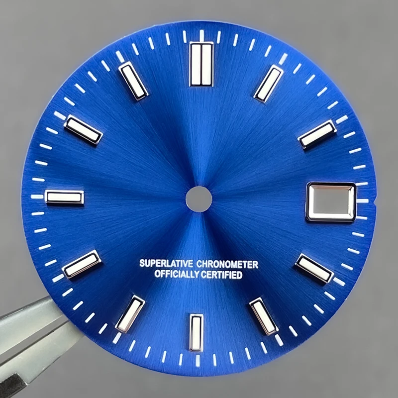 Циферблат NH35 28,5 мм Sunray 62MAS Prospex без логотипа, зеленый светящийся Seiko Mod, запасные части, подходят для циферблата часов NH35N/H36 NH35