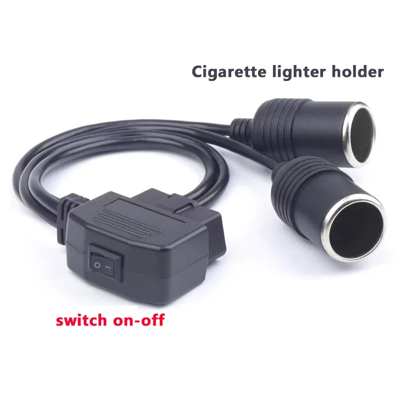 

PVC Car Tools Obd2 Scanner Cigarette Lighter To DC Connector and Cables Multifunction Power Cord Diagnostic Tool Durable Adapter