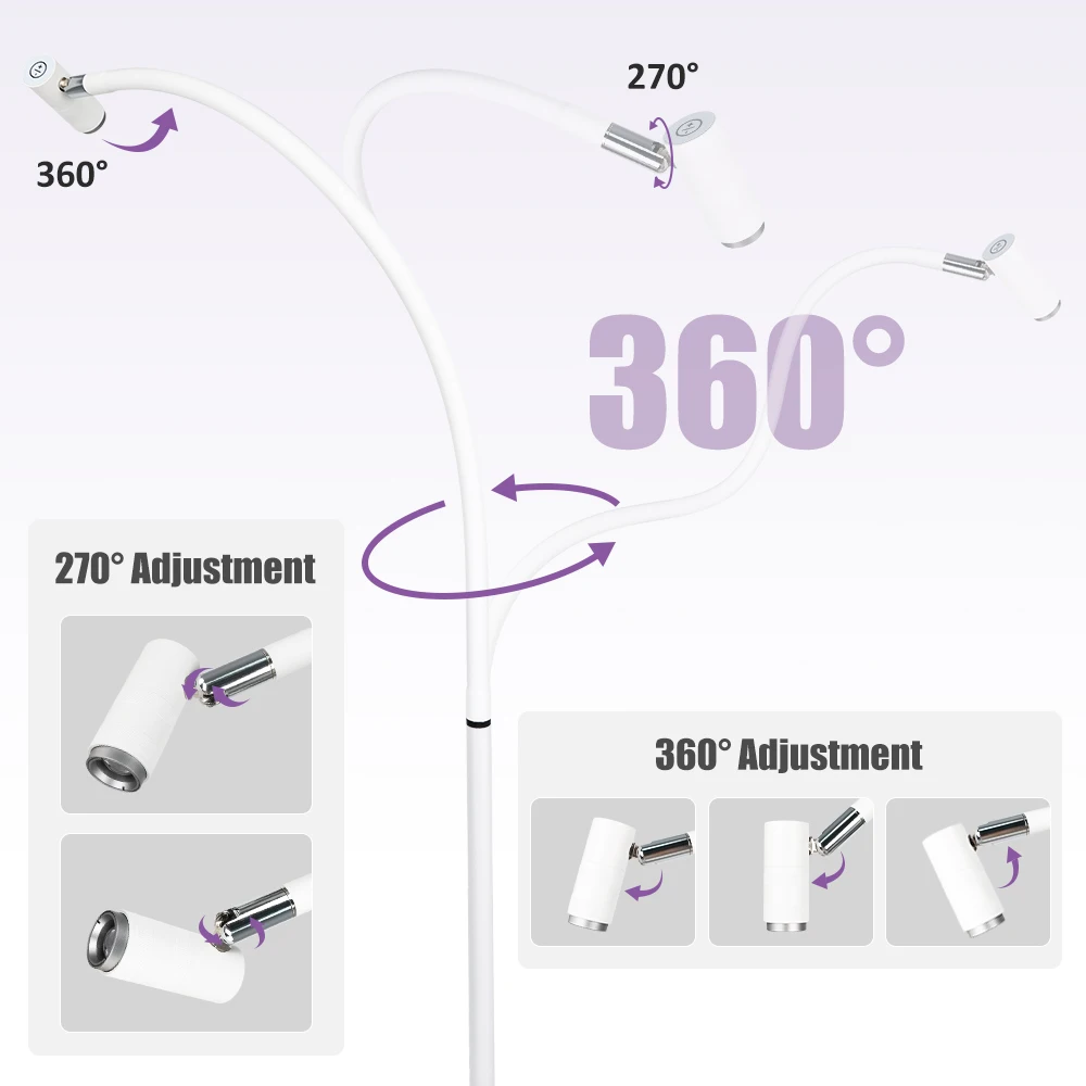 Imagem -06 - Luz uv para Extensões de Cílios Cola uv para Cílios Luz de Cura 2w6w Toque Regulável Foco Lâmpada com Controle de Pedal