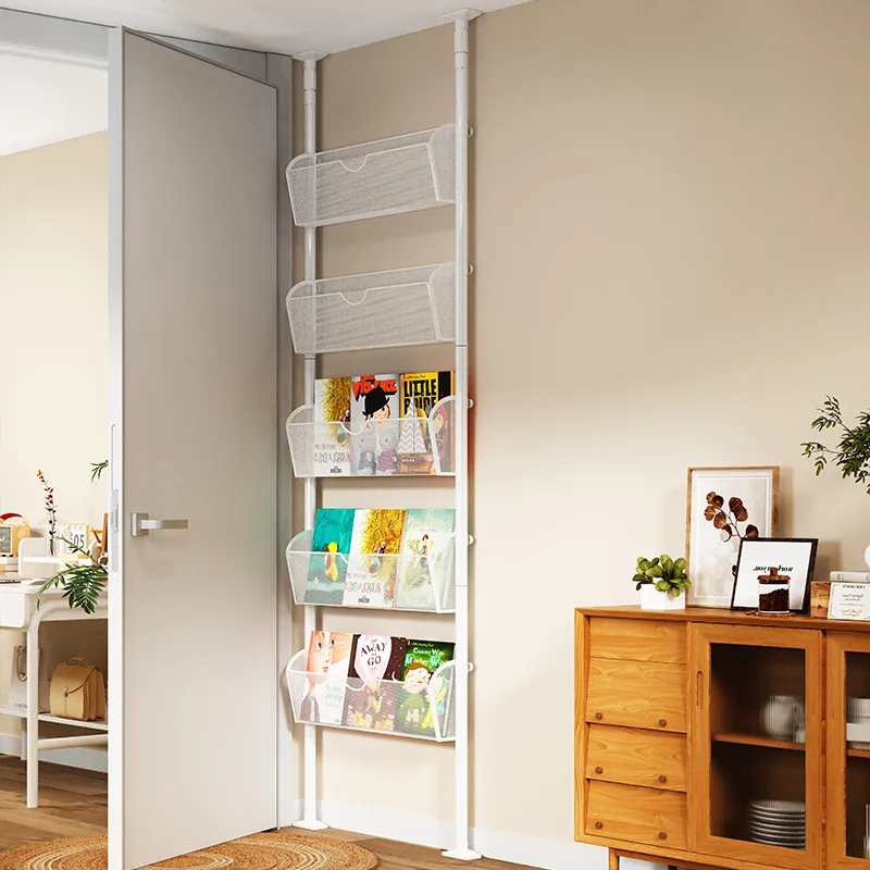 

Shelf behind the door Storage Ultra-thin bookshelf Artifact shelf against the wall Multi-layer children's wall Small narrow
