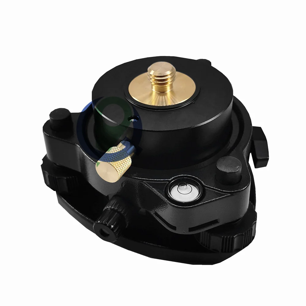 

Black Three-Jaw Tribrach & Rotating Adapter 5/8"x11 With Optical Plummet For Total Station Prism Support And GPS