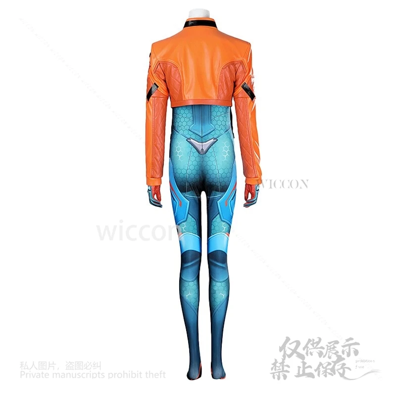 Anime Game Over Watch Juno Cosplay Costume Jumpsuit Full Set Coat Pants Outfit Plus Size XS-3XL Women Halloween Party Customized