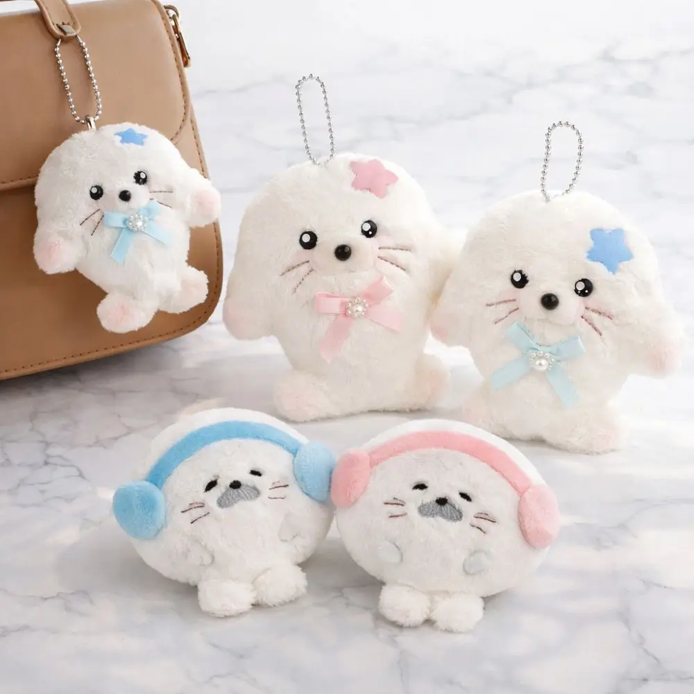 

Милый пушистый брелок-тюлень: изысканный плюшевый кулон-игрушка, универсальный легкий аксессуар для сумок и украшения для ключей