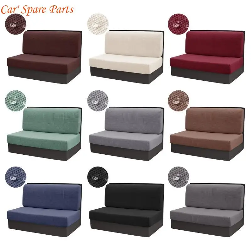 

Y4UA Dinette Cushion Covers,Solid Color Couch Covers with Jacquards Fabric Campers Car Benches Sofa Seats Cushion Cover
