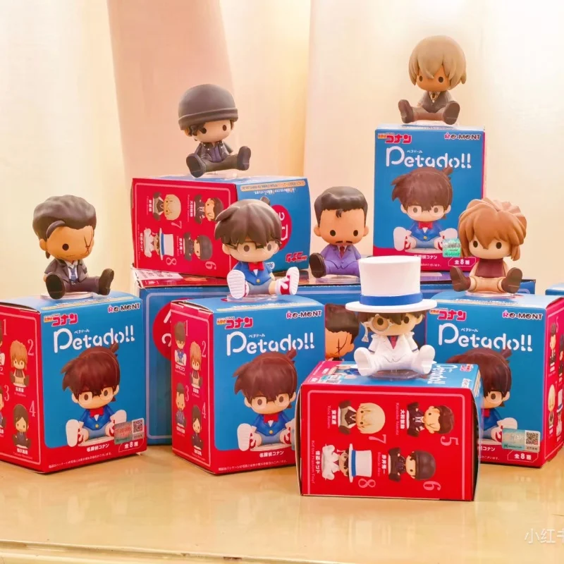 

Original Re-Ment Anime Detective Conan Petadoll Series Collection Blind Box Figure Kudo Shinichi Phantom Thief Model Toy Gift