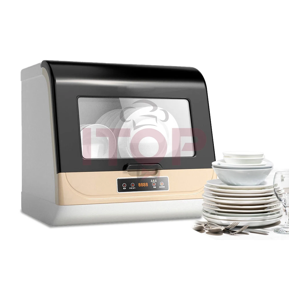 ITOP 8L Tabletop Countertop Desktop Dishwasher Automatic Microcomputer  Electronic Hood Type Dish Washing Washer image 4
