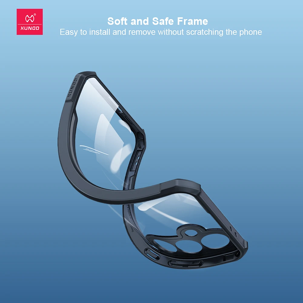 Etui Xundd do Samsung Galaxy A57 A37 A36 A56 A27 A16 5G A06 A17 A07, odporne na wstrząsy, z TPU i akrylu, przezroczysta tylna obudowa. — zdjęcie produktu 4