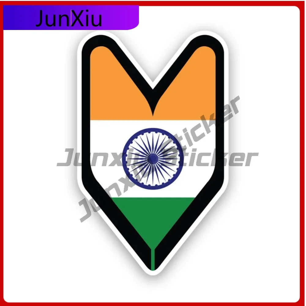 

Indian Driver Badge Waterproof Scratch Resistant Cool For Helmet Car Window Bumper Easy Apply Easy To Remove Decoration Laptop