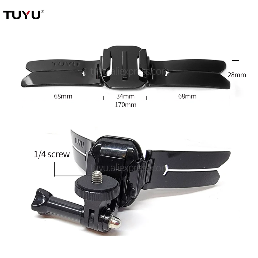 รถจักรยานยนต์ Chin ยืนผู้ถือ Mount สำหรับ GoPro Hero 9 10สีดำเต็มรูปแบบสำหรับ Insta360 DJI กล้องอุปกรณ์เสริม