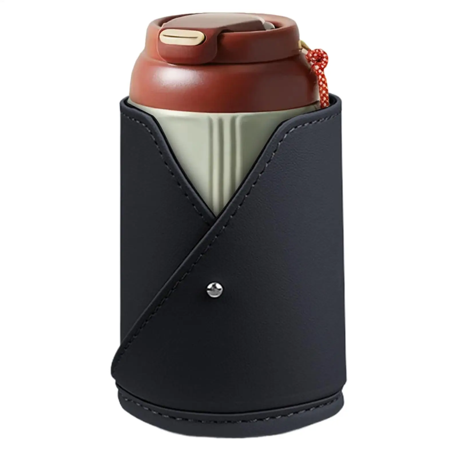 

Vehicle Cup Holder Car Accessories Cup Holder Clip Box Storage Box Leather Backseat Organizer For Water Bottle Coffee Phone Auto