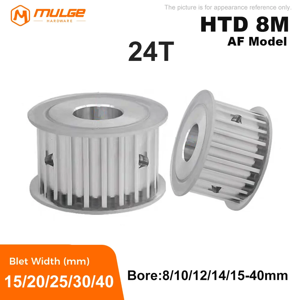 

Timing Pulley HTD 8M-24T Synchronus Pulley Bore 8mm-40mm For Width 15/20/25/30/40mm HTD 8M Timing Belt