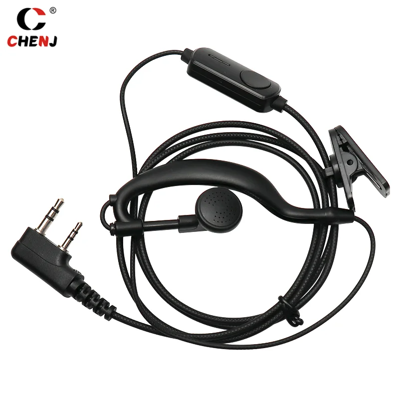 Simple Walkie Talkie Headset Earphone K-Plug Wired Two Way Ham Radio Earpiece For Baofeng BF-888S UV5R Walkie-Talkie Accessories