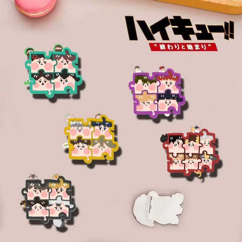 "¡Haikyuu!!" Mercancía: "Hikari Shouyang, Shadow Mountain Feixiong", broche, estuche para lápices, mochila, pin, colgante con insignia de anime