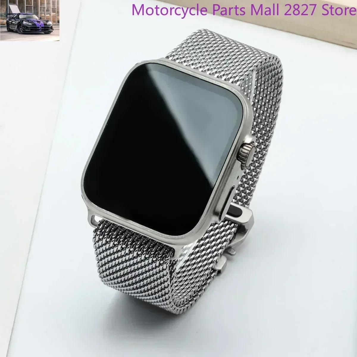 สําหรับ Apple Watch Band 44 มม.45 มม.41 มม.49 มม.42 มม.40 มม.46 มม.Milanese Loop สร้อยข้อมือ Correa Iwatch Series 10 9 7 8 5 6 SE Ultra2