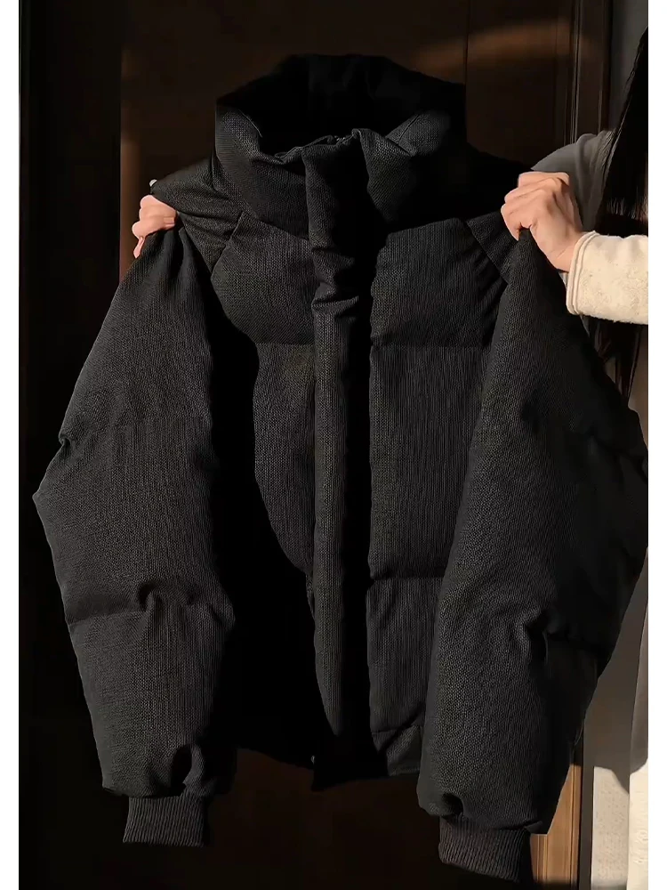 

Bla Cleanfit парусиновая кожаная хлопковая куртка с воротником-стойкой, мужская зимняя верхняя одежда, текстурированная рабочая одежда, хлопковое пальто