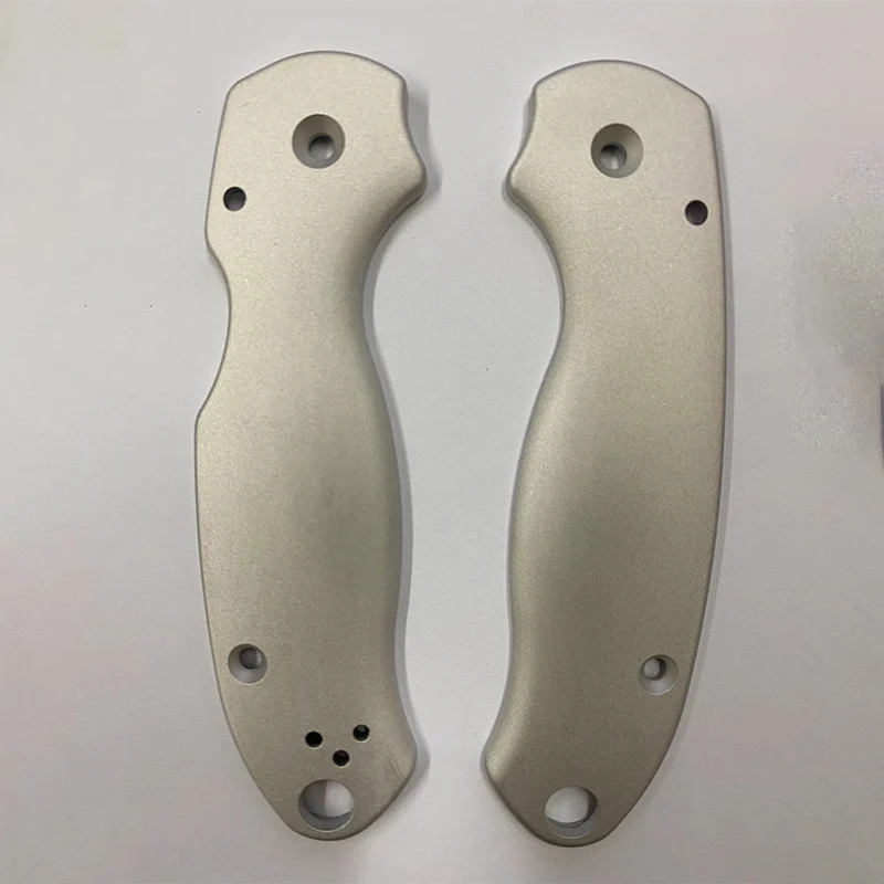 

2 Types Knife Aluminium Handle Patches Scales For Genuine Spyderco Paramilitary3 Para3 C223 Knives Grip DIY Make Accessories