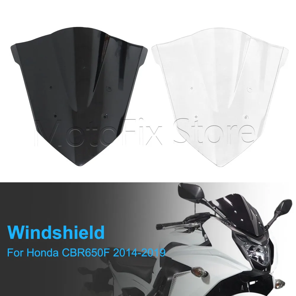 

Motorcycle Accessories Windshield Windscreen Wind Shield Deflector For Honda CBR650F CBR650 F CBR 650F 2014-2019 2018 2017