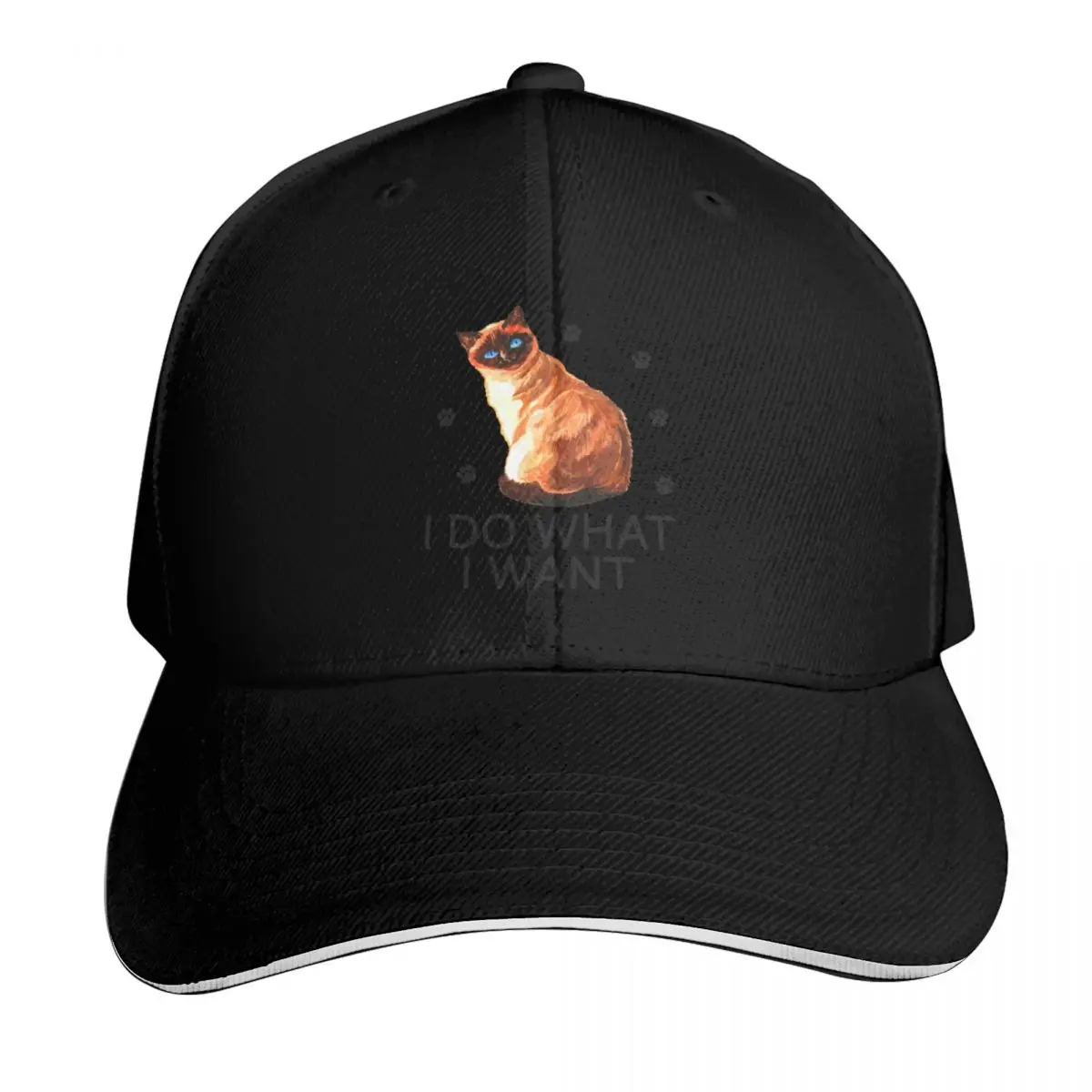 Siamese Cat - I Do What I Want Baseball Cap Kids Hat Sunhat Rave Brand Man cap Women Caps Men's