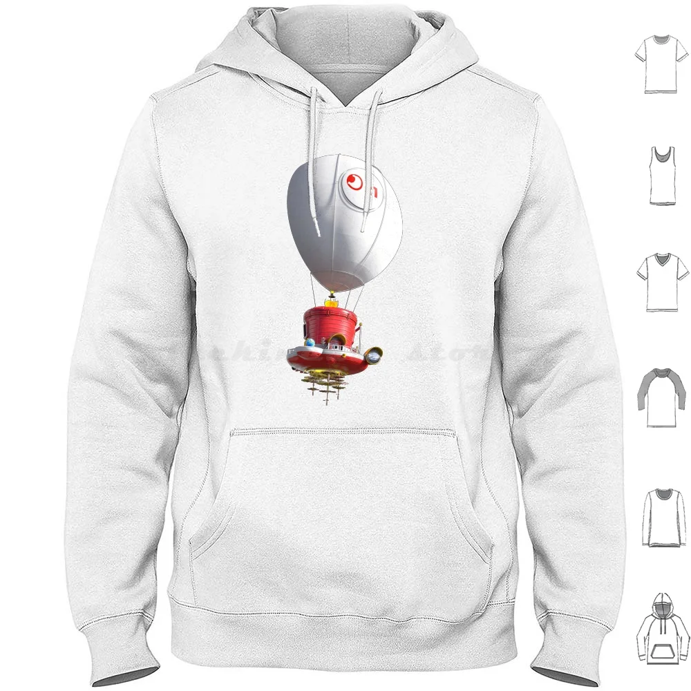 The Hoodie Cotton Long Sleeve Switch Galaxy 3d World Land Wii U Gamecube 64 Sunshine Luigi Airship Balloon Power Moon