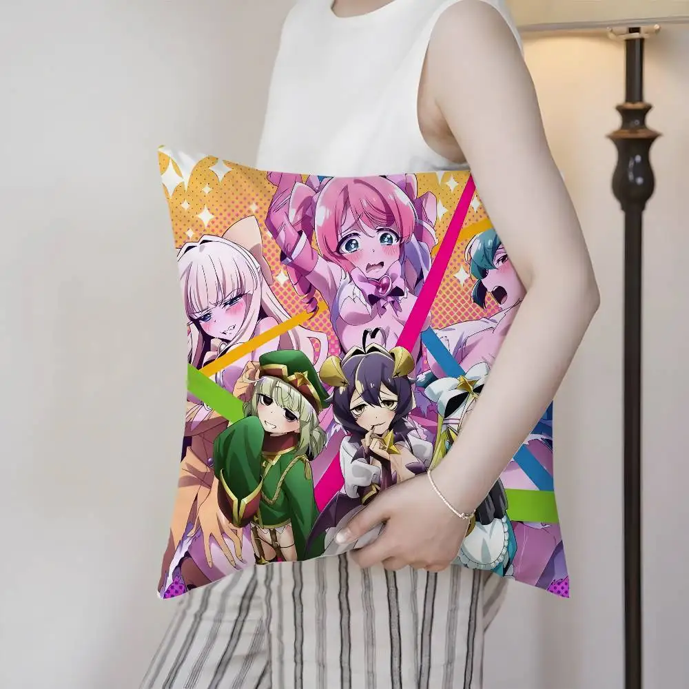 Anime M-Mahou Shoujo AkogareteS Federa per cuscino Morbido tessuto peluche Stampa fronte-retro Decorativo Casa Soggiorno Regalo Fodera per cuscino