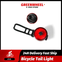 Mini LED bicicleta cauda luz USB carregável, luzes traseiras de bicicleta, IPX4 impermeável, aviso de segurança, ciclismo capacete lâmpadas