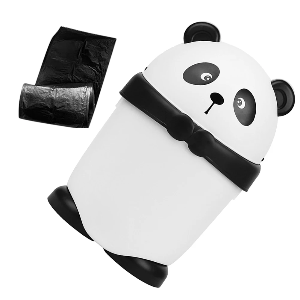 

Cartoon Panda Trash Can Cute Bin Kids Waste Basket Living Room Garbage Animal Bedroom Wastebasket Container Kawaii