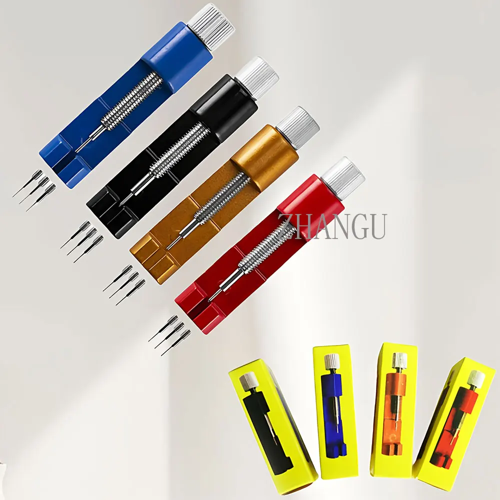 Metal Clock Strap Link Pin Remover Repair Tool Kit for Watchmakers with Pack of 3 Mini Extra Pin Clock Strap Tools