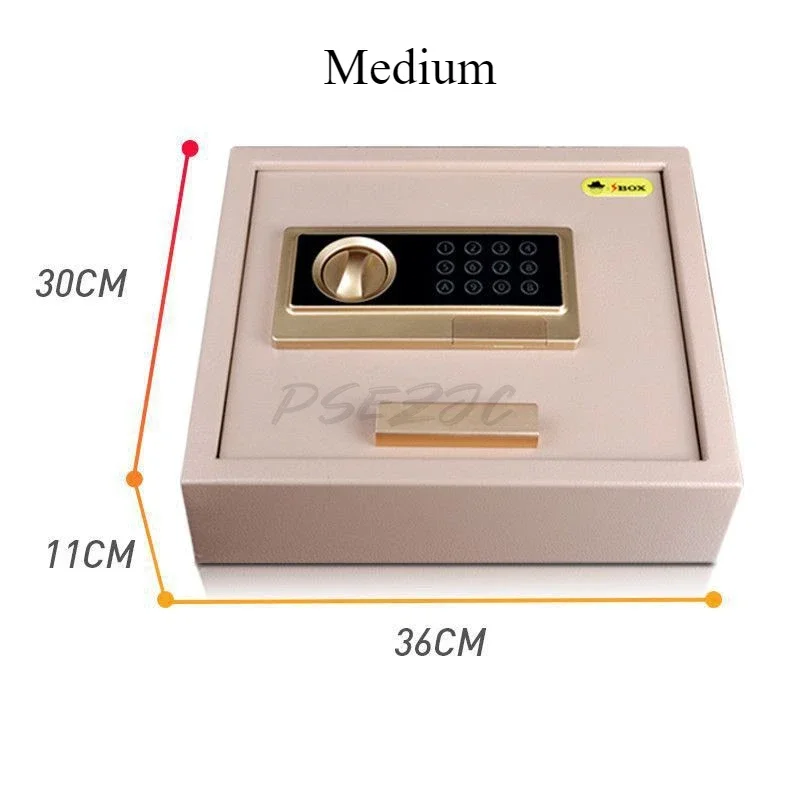 Small Household Safe Flip Up and Open Can Be Placed in Wardrobe Drawers Car Trunk Password Safe