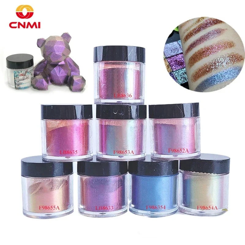 5g Glitter Chameleons Pigment Powder Pearlescent Dye Magic Discolored for Resin Crafts Jewelry Making Make Up Powder Supplies