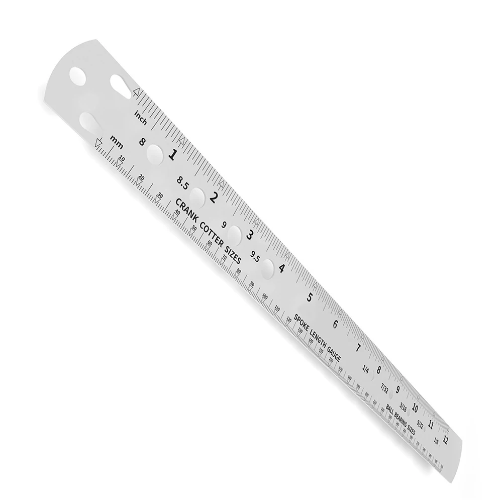 

Multi Purpose Stainless Steel Radius Measuring For ruler for Hub Axle Positioning and Precise Part Measurements