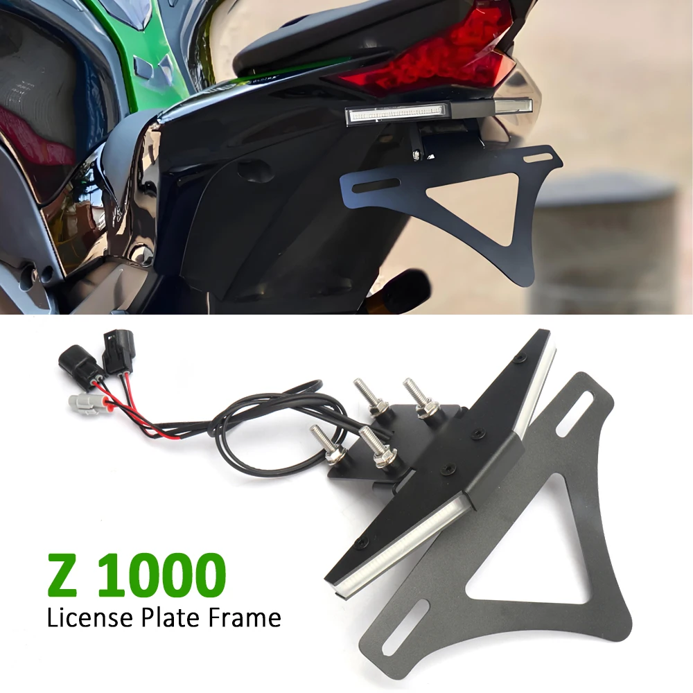 

For Kawasaki Z 1000 Z1000 z1000 Motorcycle Tail Tidy License Plate Holder Fender Eliminator Accessories 2018-2023