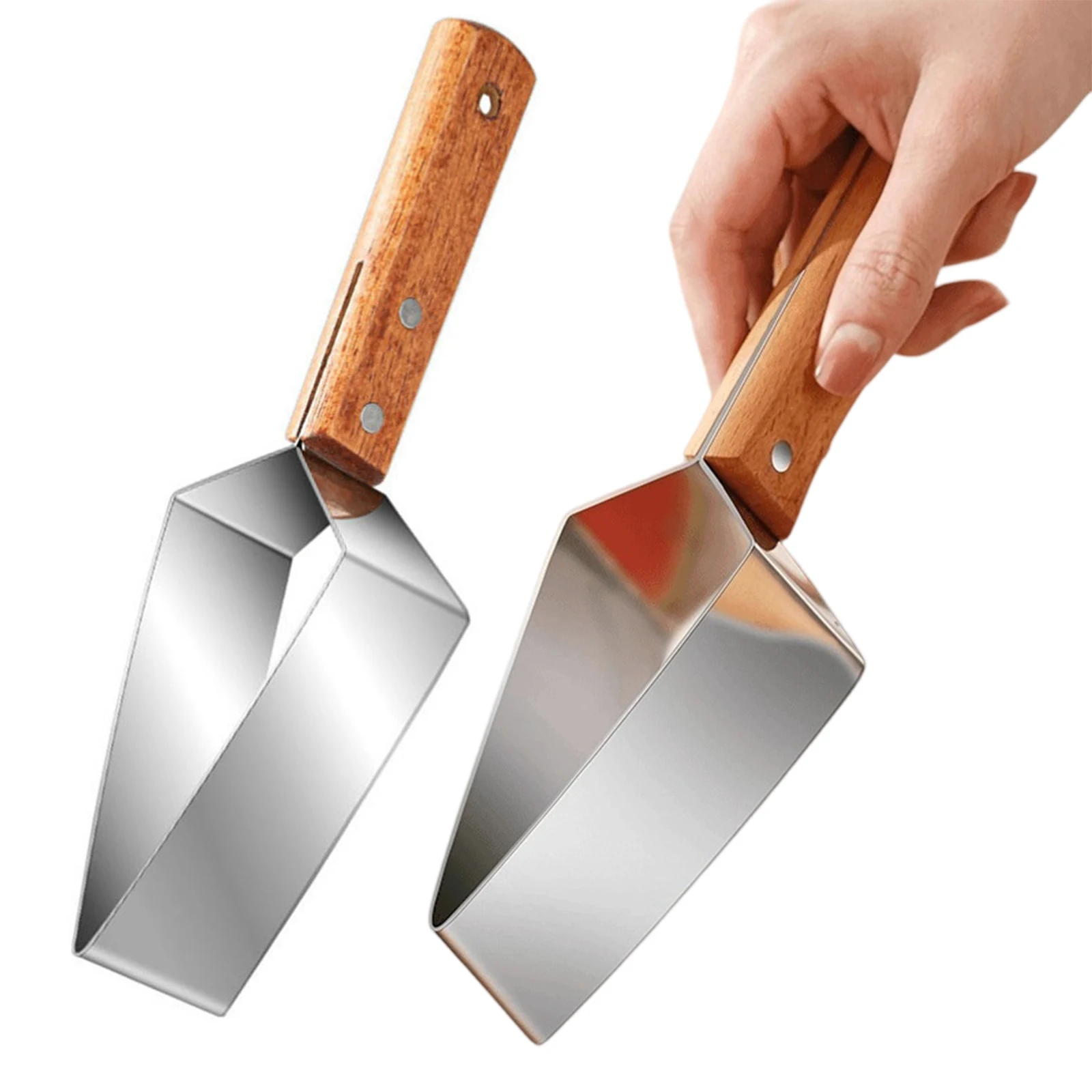 

Triangle Watermelon Cutter with Wooden Handle Melon Fruit Cutter Multifunctional Kitchen Accessories Home Gadget