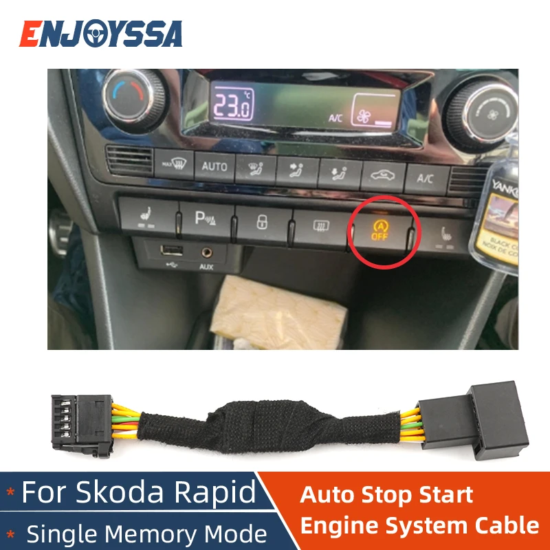 Automatic Start Stop Engine Off Default Device start-stop module Adapter cable for Skoda Rapid Single Memory Module