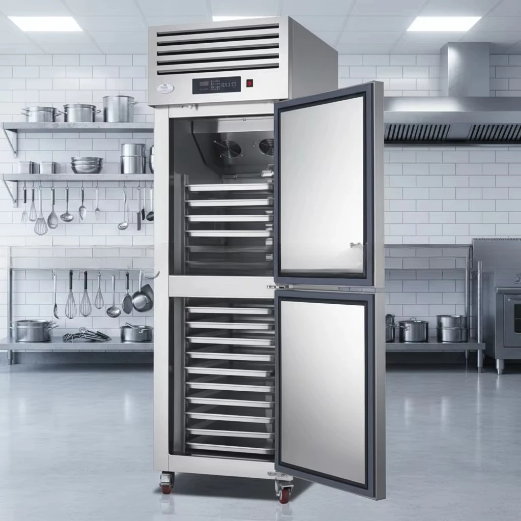 For Kitchen 400L Freezer Large Capacity Refrigerator, Single Door Stainless Steel Commercial Refrigerator m 4