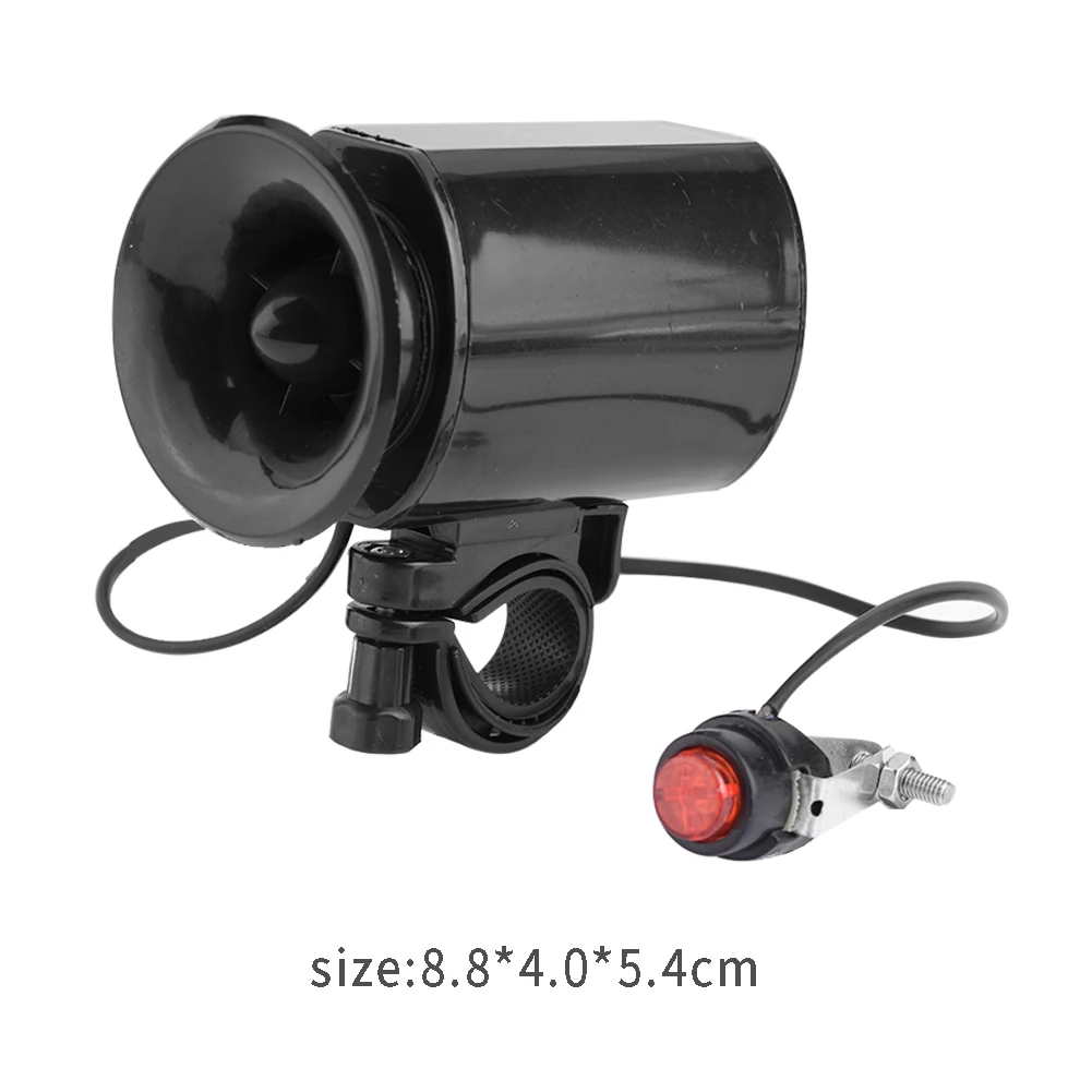 Picture 3: Bike  Handlebar   High Quality 6 Sounds Super Loud Electronic   Horn  Alarm Electric Horn