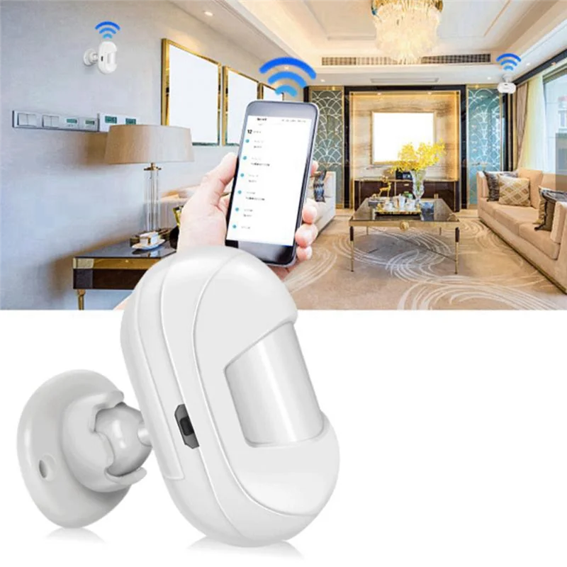 AA08-Human Body Detector Smart PIR Sensitivity And Time Adjustable Built-In Battery Detector