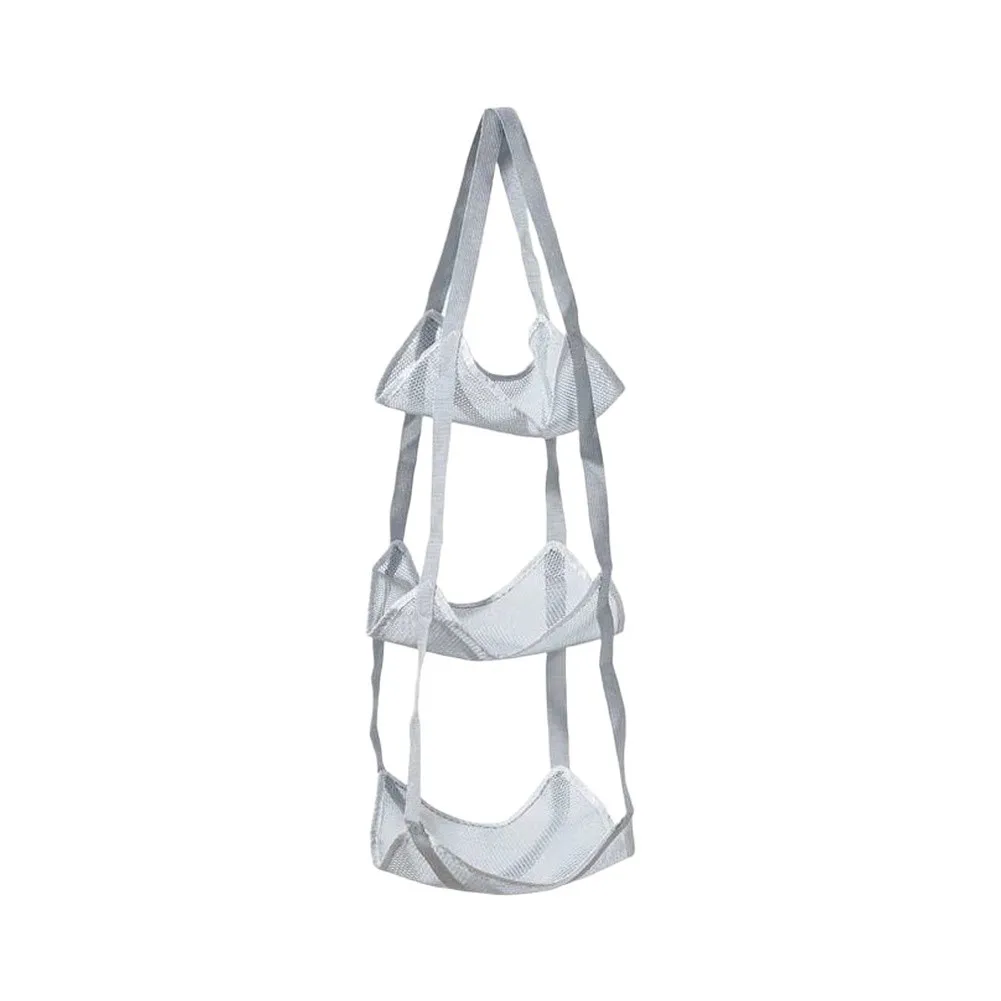 Space Saving Wall Mounted 4 Tier Ball Rack Designed to Hold Sports Gear and Play Items in Bedrooms Garages or Commercial Areas