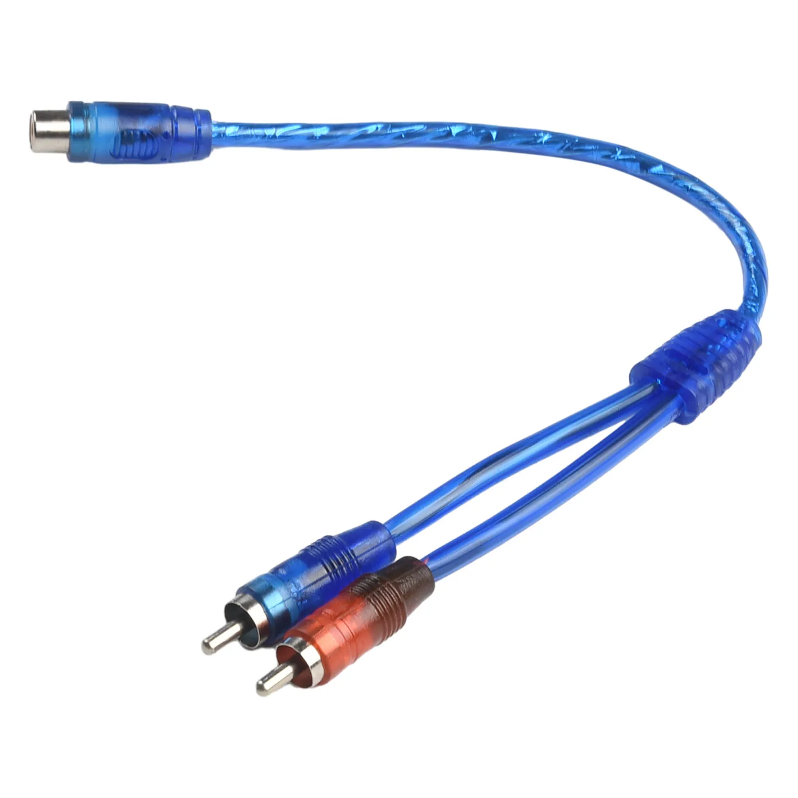 

2Pcs 30cm Audio Cable "Y" Splitter Adapter Computer 1 Female Extension Cable Converter To 2 Males Cord For Car MP3 Phone