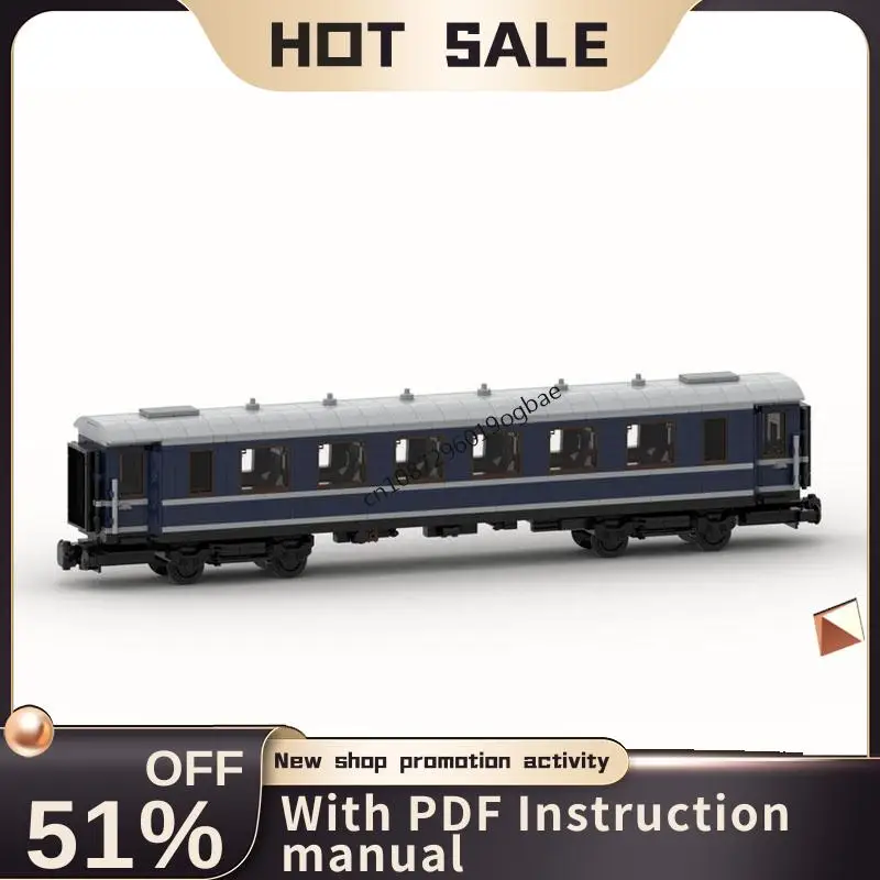 

Новинка, 1060 шт., городские технические железнодорожные пути, Moc 2nd Class, пассажирская модель, строительные блоки, креативные идеи «сделай сам», детские игрушки, подарки