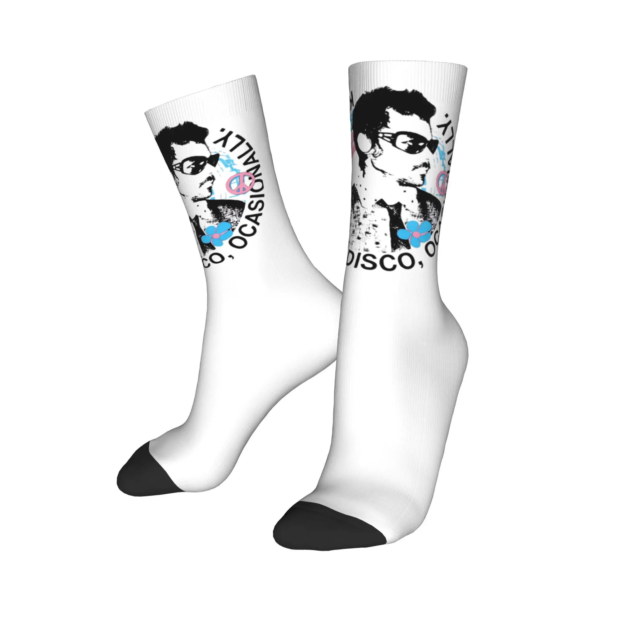 

New Male Men Socks Novelty Harrys Styles Kiss All The Time Disco Occasionally Sock Graphic Women's Socks Spring Summer Winter