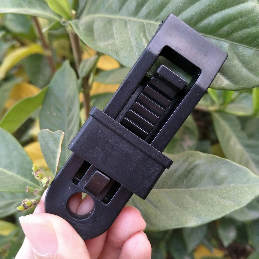

Large Canopy Clamps Windproof Awning Wind Rope Clamp Reusable Tarpaulin Clips with Barb Practical Fastener Tools Outdoor Gadgets
