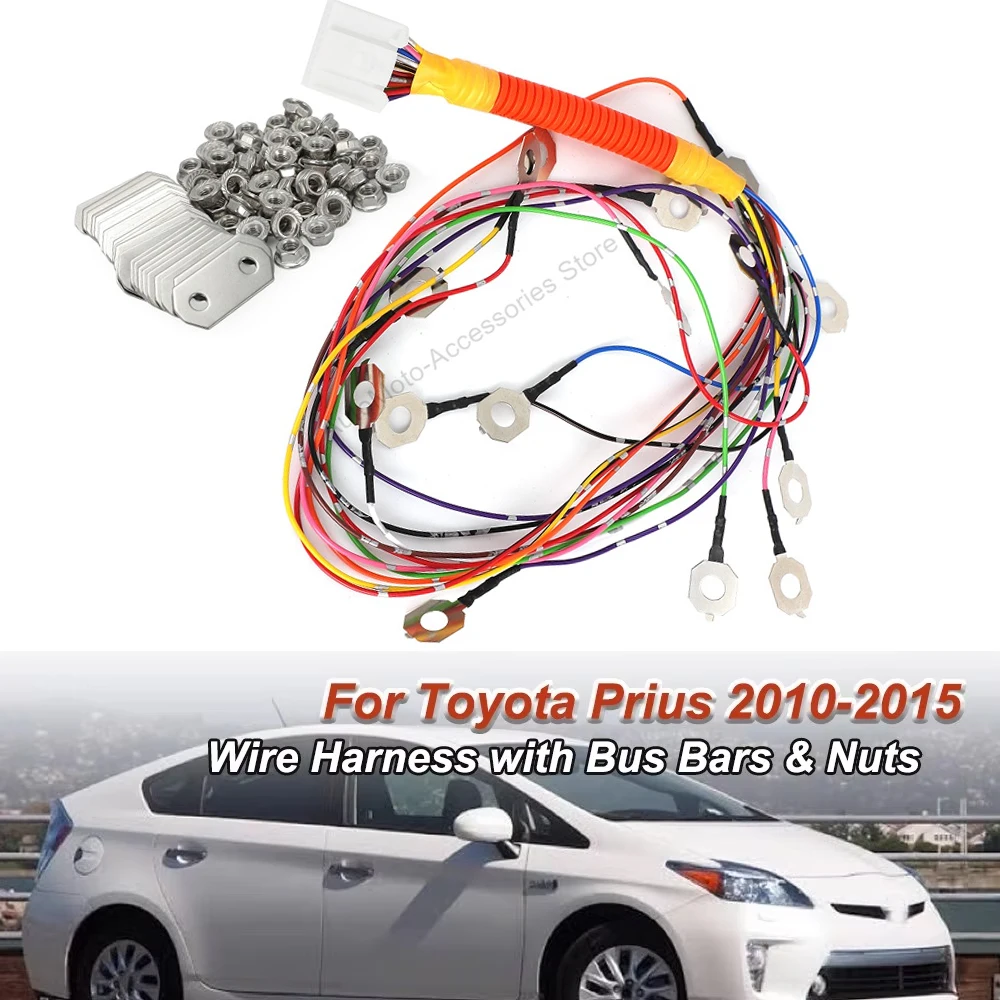new-for-gen-3-2010-2015-toyota-prius-toyota-prius-v-and-lexus-ct200h-wire-harness-with-bus-bars-nuts