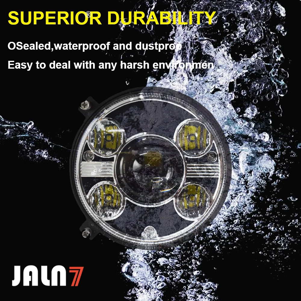 JALN7 Mass Ferguson LED Headlight Tractors Fen dt Deere With 3 Tab fixing point 400 700 800 900