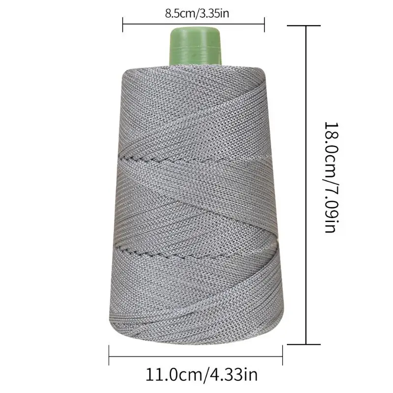 

Light-Weight Summer Ice Silk Yarn for DIY Hand-Woven Sun Hat Bag Shoes Cushion Craft Rope Hollow Wool Crocheting Cushion